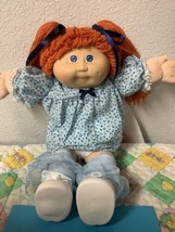 Vintage Cabbage Patch Kid Girl Second Edition Red Hair Blue Eyes Head Mo... - $200.00