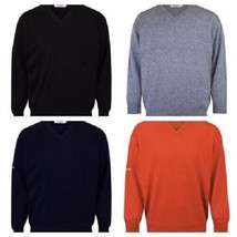 Proquip Homme Laine Agneau Hydrofuge Pull Col V - Gris, Marine, Noir - $102.19 CAD