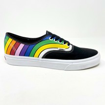 Vans Authentic (Refract) Black True White Rainbow Mens Casual Shoes - £43.46 GBP