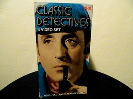 Classic Detectives -Sherlock Holmes &amp; The Secret Weapon - 4 Video Set VHS Tapes  - £9.59 GBP