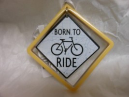 Hallmark &quot;Born To Ride Bicycle Road Sign&quot; Ornament NEW with Tag - $306.71 MXN