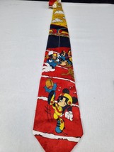 Disney Mickey Unlimited Mens Regular Size Cartoon Graphic Tie Donald Duck, Goofy - £6.04 GBP
