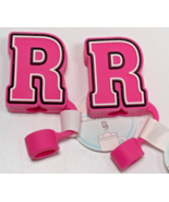 Lot of 2 Target Letter R Monogram Initial Straw Cover Topper Bullseye Pl... - $9.89