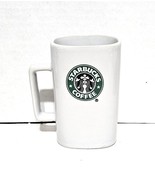 Starbucks Square Ceramic Mermaid 12 oz. Coffee Mug 2007 Retired - $266.59 MXN