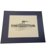 Mississippi Queen by Ron Hunt Art Print SIGNED Pencil Steamboat 20&quot;x16&quot; ... - $3,517.79 MXN