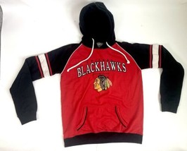 Chicago Blackhawks Old Time Hockey NHL Hoodie Sweatshirt Pullover Women Sz LARGE - $29.69