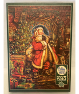 Cobble Hill puzzle Christmas Presence 1000 piece Victorian Santa Claus  - £4.79 GBP