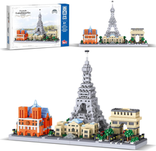 2462PCS Paris Skyline Micro Mini Blocks Architecture Building Set Buildi... - £45.48 GBP