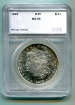 1878 8TF Morgan Silver Dollar Gem Uncirculated Gem Unc. Original Greysheet Bid - £1,534.48 GBP