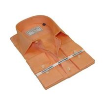 Men's Shirt Charles TYRWHITT Turkey 100% Cotton Spread Collar CHT-15 Peach image 6