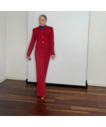 Luca Luca Red Silk Pant Suit XS - €1.770,47 EUR