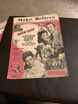 1951 Showboat Make Believe Sheet Music Kathryn Grayson - £3.95 GBP