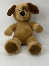 BUILD-A-BEAR Lil&#39; Pup Brown Puppy Dog 15&quot; Plush 2016 Eye Patch BAB on Paw - $8.46