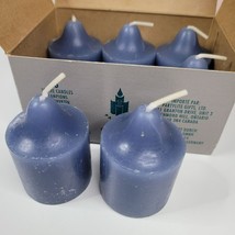 Partylite V0660 Votive Candle Colonial Blue Herbal Pot Pourri New Boxed Set of 6 - £14.06 GBP