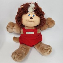 Vintage 1983 Cabbage Patch Kids Koosas Dog Stuffed Animal Plush Toy Red Outfit - £28.98 GBP