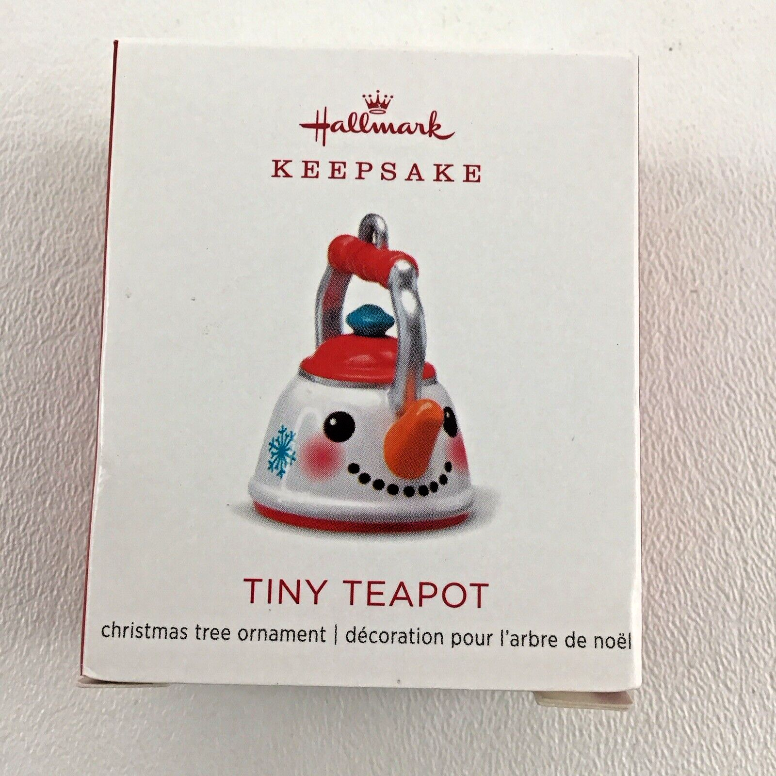 Primary image for Hallmark Keepsake Christmas Tree Ornament Tiny Teapot Miniature Metal New 2018