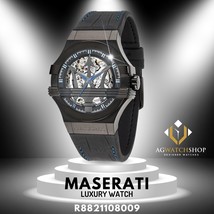 New Maserati Potenza Men&#39;s Automatic Watch R8821108009 Black Limited Edition - £216.23 GBP