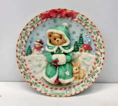 Vintage Cherished Teddies Plate The Season of Joy 1995 Holiday Priscilla Hillman - £9.37 GBP