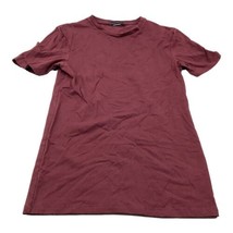 ASOS Crewneck Cotton Short Sleeves Medium Maroon - £6.18 GBP