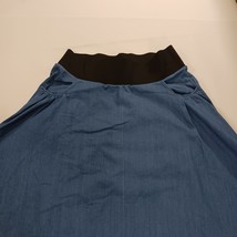 Elastic Waist Women's Blue/Black Pull-On Skirt Pockets Waist 31" image 11