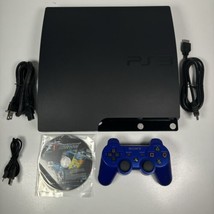 Sony PlayStation PS3 Slim CECH-2001A 120GB Console W/ OEM Controller Works - £77.89 GBP