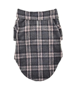 Gray &amp; Pink Soft Brushed Plaid Flannel Shirt with Shirttail Hem Sizes SS... - $19.99