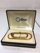 NEW Vintage Colibri 18KT Yellow Gold Electroplated Golf Club Tie Clip Tie Bar - £15.94 GBP