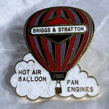 1986 Briggs &amp; Stratton Hot Air Balloon Fan Engines Company Lapel Hat Pin... - $9.95