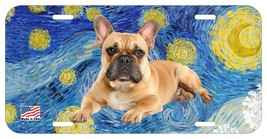 FRENCH BULLDOG CREAM LYING CAN PERSONALIZE NOVELTY METAL LICENSE PLATE D - £6.98 GBP+