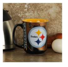 Pittsburgh Steelers NFL Reflective Metallic Coffee Tea Cup Mug Ceramic 11 oz - £19.61 GBP