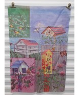 23&quot; X 35&quot; GARDEN FLAG Spring Bird houses Blue Green Birds Butterflies Fl... - €12,71 EUR