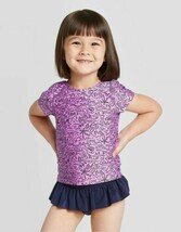 Toddler Girls&#39; Dinosaur  Rash Guard Set - Cat &amp; Jack™, Size 18 M (P) - £5.69 GBP