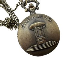 &#39;Sarajevský Sebilj Pocket Watch with Fantasy Medal Design&#39; - $32.51 CAD