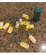 Budweiser Vintage Beer Cans Christmas Lights Set of 10 Anheuser-Busch NIB - $33.85 CAD