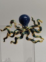 Vintage Signed MFA Museum of Fine Arts Octopus Enamel Brooch Pin Beach T... - £69.66 GBP