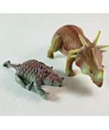 1987 Tyco Toys Dino Riders Styracosaurus &amp; Ankylosaurus Dinosaur Action ... - £23.29 GBP