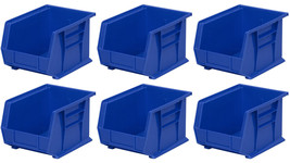 Akro-Mils AkroBins Plastic Storage Bin Hanging Stacking Containers (PACK OF 6) - $99.98