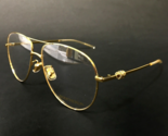 Boucheron Eyeglasses Frames BC0137O 001 Shiny Gold Aviators Round 58-14-138 - £298.09 GBP