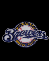 Milwaukee Brewers Logo MLB Baseball  Patch Size 9&quot;wide x 2.5 tall - £3.21 GBP