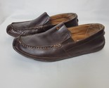 OLUKAI Men&#39;s Akepa Moc Driving Moccasins Brown Leather Loafers Size 9 Sl... - $36.62