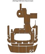 2002 Regal 4280 Swim Platform Cockpit Pad Boat EVA Foam Teak Deck Floor Mat - £1,207.94 GBP