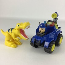 Paw Patrol Dino Rescue Pups Chase Police Vehicle T-Rex Figure Lot Spin Master - £31.61 GBP