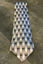 Grateful Dead Mens Tie Blue And Gray Geometric Body And Mind 4 X 58 Inches - £12.87 GBP