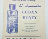 Vtg 1939 Advertising Flyer El Aquinaldo Cuban Honey Printed in USA Lansi... - £7.79 GBP