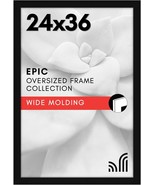 Americanflat 24x36 Poster Frame with Polished Plexiglass Black Picture F... - $49.49