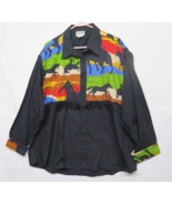 Vintage Women’s Lanie NY Rodeo Western Fringe Cowboys Shirt Black Size 2... - £25.94 GBP