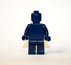 Minifigure Custom Toy Dark Blue blank plain - £4.02 GBP
