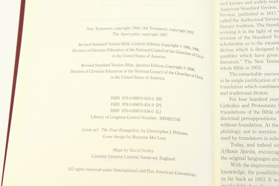 Saint Ignatius Holy Bible Revised Standard Version Second Catholic Edition Item image 6