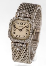 Wincar 18k White Gold and Platinum Diamond Watch w/ Quartz Movement - £3,439.74 GBP