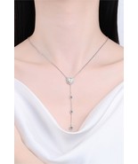 Moissanite Rhodium-Plated Necklace - $143.95